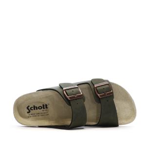 Sandales Kaki Homme Schott Arthur vue 0