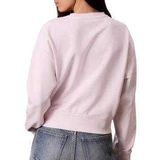 Rosa Damen-Sweatshirt Calvin Klein Jeans, langärmelig, kurz geschnitten Ansicht 0