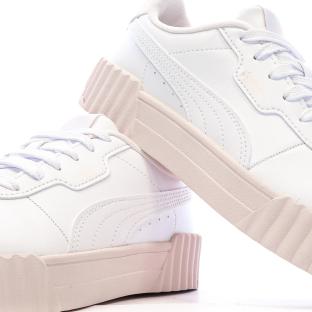 Baskets Blanches/Roses Femme Puma Carina 3.0 Cutie vue 0