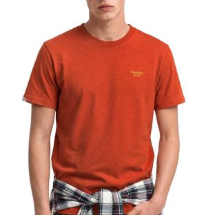 T-shirt Orange Homme Superdry Essential Serif vue 0