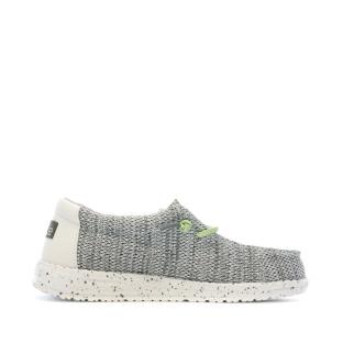 Hey Dude Wally Youth Grey/Black Boy's Shoes Photo of the Espace des Marques %store% store - view of %key%