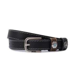 Diesel B-texa Belt – Schwarzer Gürtel für Damen Ansicht 0