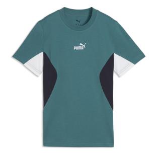 Camiseta verde para niño Puma Ess Block ver 0