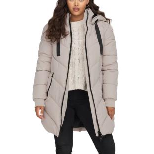 Women's Long Jacket Ecru JDY Padded Photo of the Espace des Marques %store% store - view of %key%