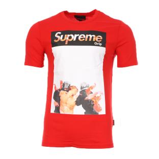 Camiseta Supreme Grip Police Roja ver 0
