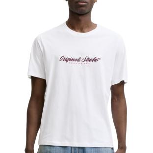 T-Shirt Blanc Homme Jack & Jones Montauk vue 0