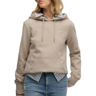 Sudadera beige para mujer Superdry Essential Logo ver 0