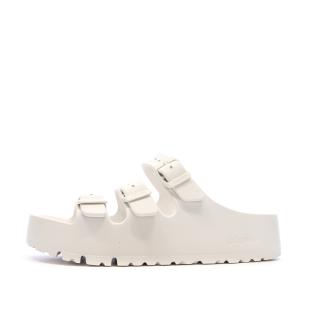 Sandales Blanches Femme Birkenstock Florida vue 0