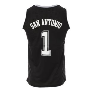 Camiseta de baloncesto San Antonio negra para hombre Sport Zone ver 0