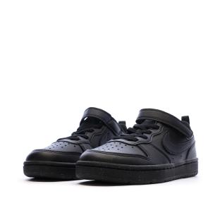 Baskets Noires Garçon Nike Court Borough Low Recraft vue 0
