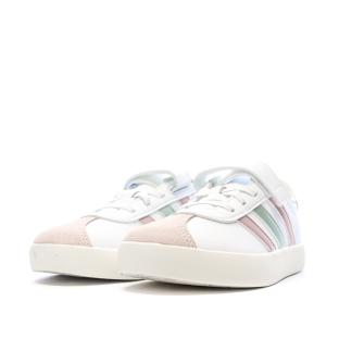 Zapatillas Adidas Vl Court Blanco/Rosa Niña ver 0