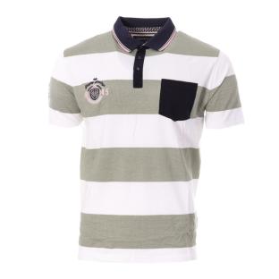Rugby TOWN Polo de hombre caqui/blanco ver 0