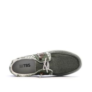 Chaussures Bateau Vertes Homme TBS Geo vue 0