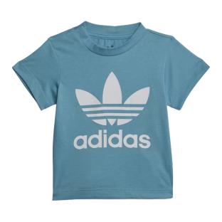 Adidas Trefoil Boy's Blaues T-Shirt Ansicht 0