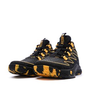 Schwarze/orangefarbene Basketballschuhe für Kinder von PEAK SPORT Lou Williams Ansicht 0