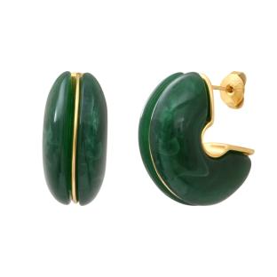Women's Green Earrings Clio Blue Livia Photo of the Espace des Marques %store% store - view of %key%