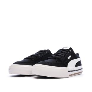 Baskets Blanches/Noires Femme Puma Court Classic vue 0