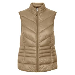 Women's Dark Beige Sleeveless Coat Vero Moda Sorayasiv Photo of the Espace des Marques %store% store - view of %key%