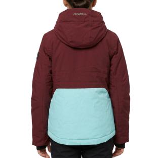 Girls' Turquoise/Bordeaux O'Neill Arsenite Ski Jacket Photo of the Espace des Marques %store% store - view of %key%