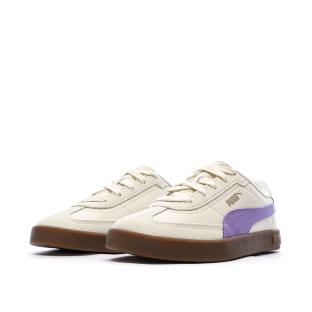 Puma Club II Era Women’s Ecru/Purple Trainers Photo of the Espace des Marques %store% store - view of %key%