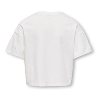 Camiseta blanca/marrón para niña ONLY Olivia ver 0