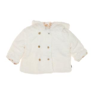 Manteau Sherpa Blanc Doux Fille EOM Xaopol vue 0