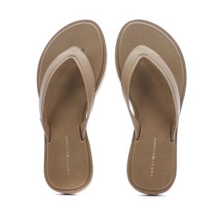 Tongs Beige Femme Tommy Hilfiger Scandi Premium vue 0