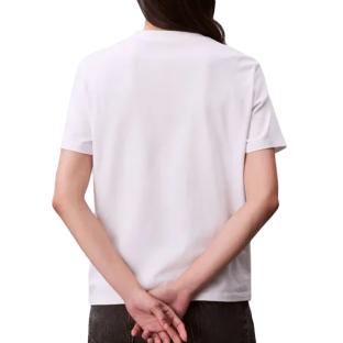 T-shirt Blanc Femme Calvin Klein Jeans Ss 20s Classic vue 0