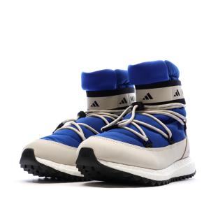 Moon Boot Bleu/Blanc/Noir Garçon Adidas High vue 0