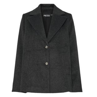 Abrigo negro de mujer Pieces Jasmin Outerwear ver 0