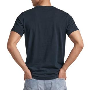 Herren-T-Shirt in Marineblau von G-Star RAW, ausgewaschen Ansicht 0