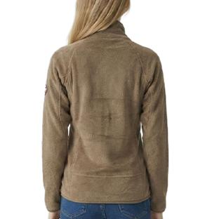 Compagnie des Amériques Carla Women’s Brown Fleece Jacket Photo of the Espace des Marques %store% store - view of %key%