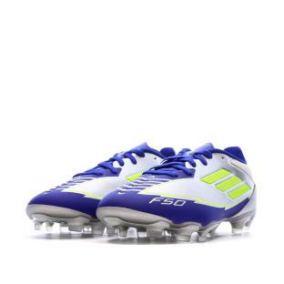 Chaussures de football Bleu/Argent Garçon Adidas F50 vue 0