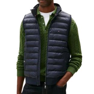 Chaqueta sin mangas azul marino para hombre de Tommy Hilfiger Mix Medias ver 0