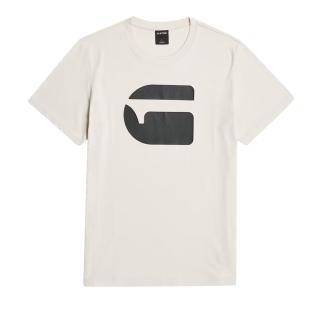 Beiges/schwarzes Herren-T-Shirt von G-Star RAW mit Logo Ansicht 0