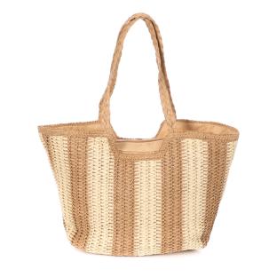 Sac de Plage Naturel/Taupe Femme Gérard Pasquier vue 0