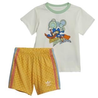 Conjunto Adidas Blanco/Amarillo para Niños IB8614 ver 0