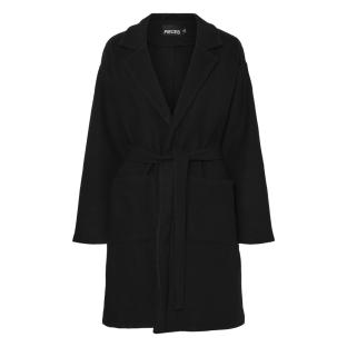 Manteau Noir Femme Pieces Jolene vue 0