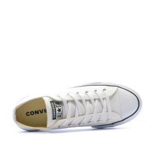 Baskets compensées Blanches femme Converse All Star vue 0
