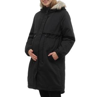 Parka Noire Femme Mamalicious Jessi vue 0