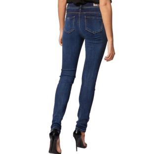 Jean Slim Bleu Femme Morgan POM vue 0