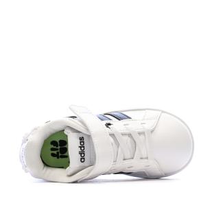 Baskets Blanche/Noir Fille Adidas Grand Court 3.0 Girls vue 0