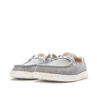 Chaussures Grise Chiné Femme Hey Dude Wendy Heathered Slub vue 0