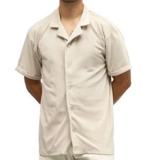Chemise Beige Homme Paname Brothers CHARLY vue 0