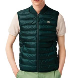 Ärmellose Daunenjacke Dunkelgrün Herren Lacoste Sinople Ansicht 0