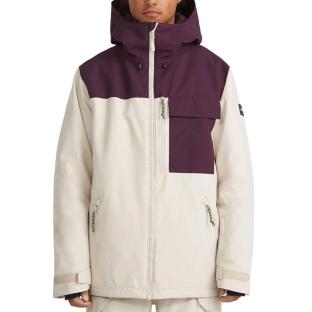 Manteau de Ski Écru Homme O'Neill Utility Hybrid vue 0