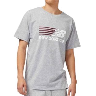 T-shirt Gris Homme New Balance Core Plus Graphic vue 0