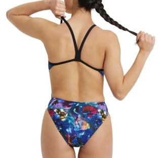 Maillot de bain Bleu Femme Arena Swimsuit vue 0