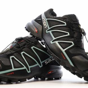 Chaussures de trail Noir/Bleu Femme Salomon Speedcross 4 W vue 0