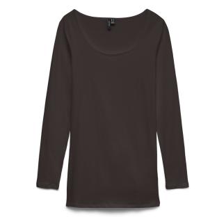 T-shirt Marron Femme Vero Moda Maxi My Ls Soft vue 0
